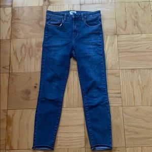 Lagence high waist/ straight leg jeans